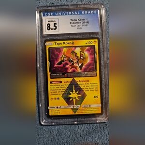Graded Pokémon Card CGC 8.5 Tapu Kako